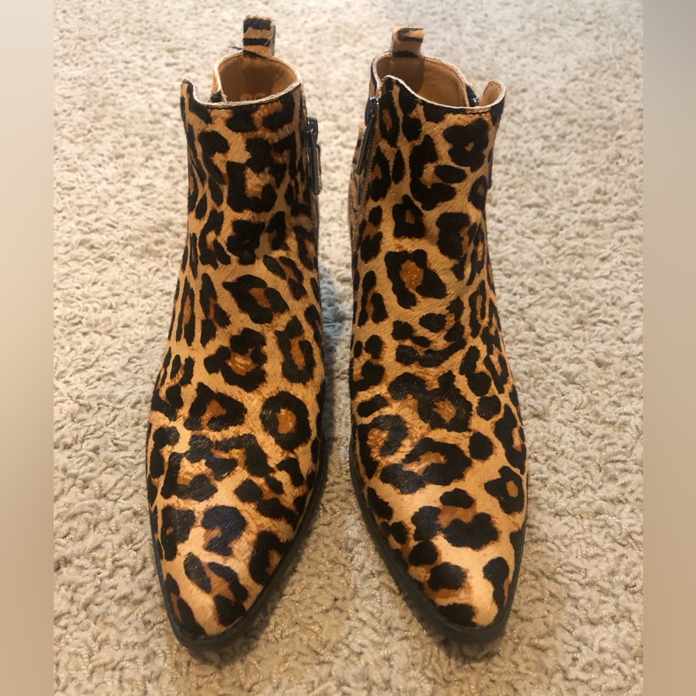 Franco Fortini animal print booties